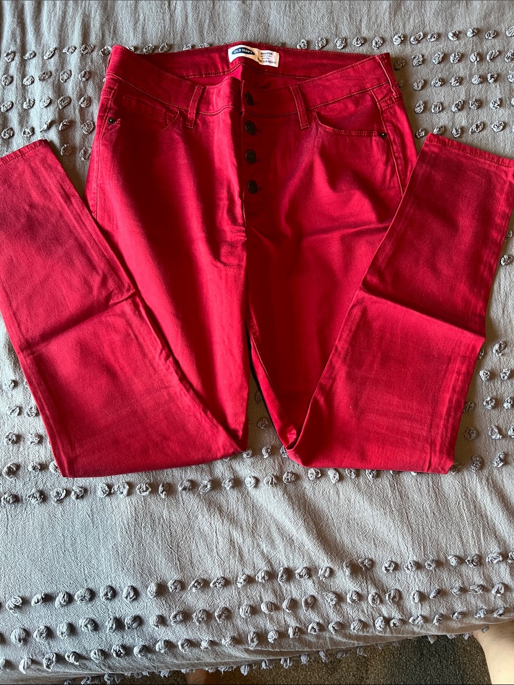 Old Navy Slim High-Rise Skinny Jeans in Red